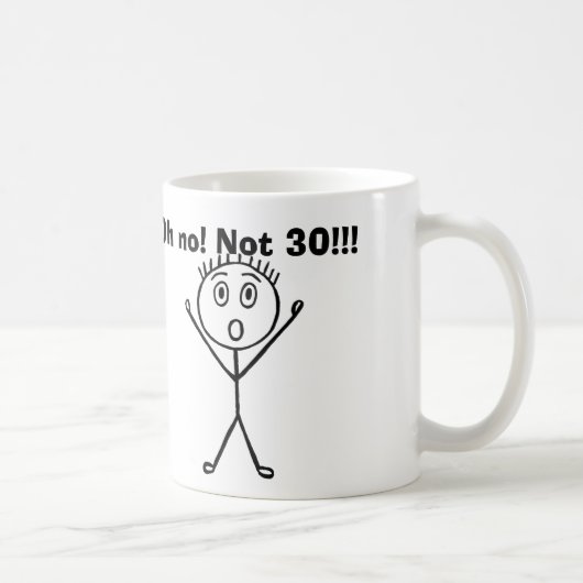30e verjaardag koffie mok (Rechts)