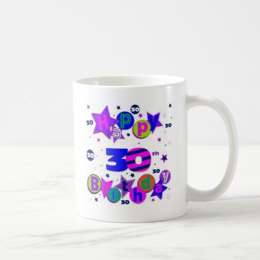 30e verjaardag koffiemok (Rechts)