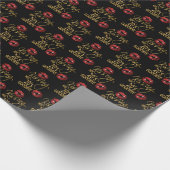 30e verjaardag - Kussen Haar 20's vaarwel - Rood Cadeaupapier (Hoek)