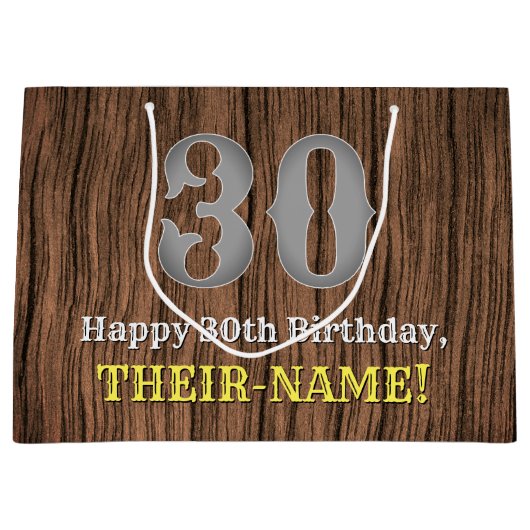 30e verjaardag: Land Westerne Geïnspireerd Kijk, n Groot Cadeauzakje (Voorkant)