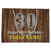 30e verjaardag: Land Westerne Geïnspireerd Kijk, n Groot Cadeauzakje (Achterkant)