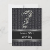 30e verjaardag leder-metaalzilvermannetjes kaart (Voorkant)