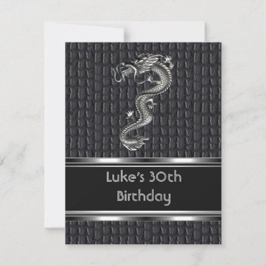 30e verjaardag leder-metaalzilvermannetjes kaart (Voorkant)