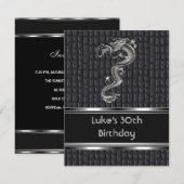 30e verjaardag leder-metaalzilvermannetjes kaart (Voorkant / Achterkant)