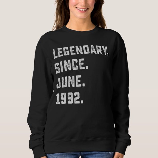 30e verjaardag Legendary sinds juni 1992 30 jaar Trui (Voorkant)