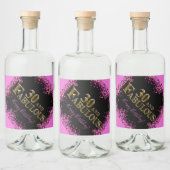 30e verjaardag likeurfles etiket (Flessen)