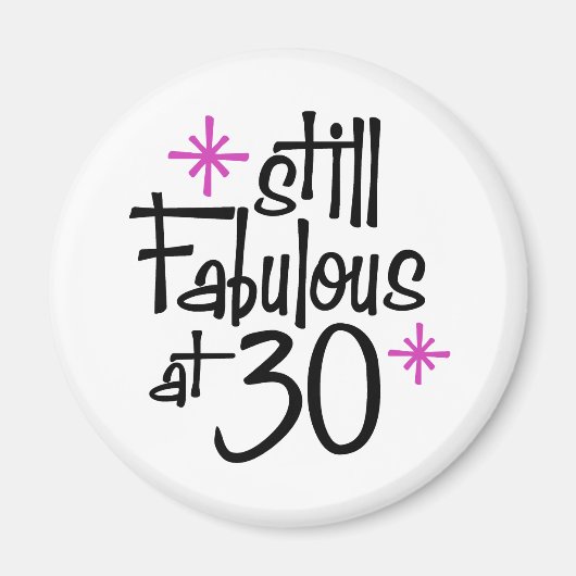 30e verjaardag magneet (Voorkant)