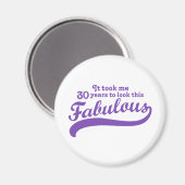 30e verjaardag magneet (Voorkant / Achterkant)