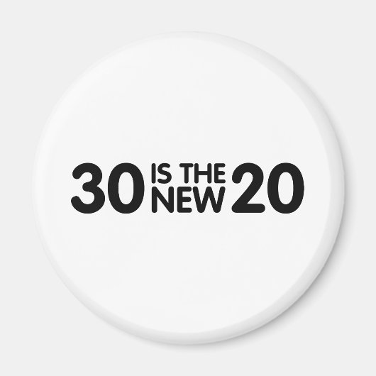 30e verjaardag magneet (Voorkant)