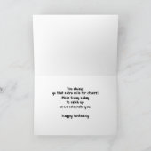 30e Verjaardag Man Running met Sunburst Achtergron Kaart (Binnen)