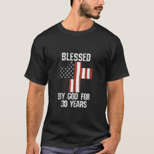 30e verjaardag Man Vrouw door god gedurende 30 jaa T-shirt