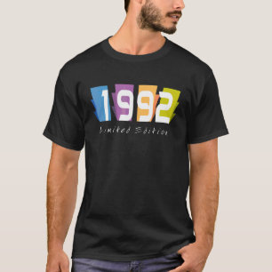 30e verjaardag Mannen dames 30 jaar 1992 52 T-shirt