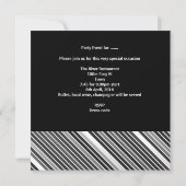 30e verjaardag Mannen Drinken Black Silver Man Kaart (Achterkant)