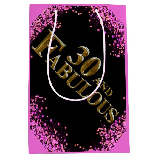 30e verjaardag medium cadeauzakje (Voorkant)