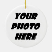 30e verjaardag Memento Blue met kant D02 Keramisch Ornament (Achterkant)