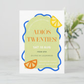 30e verjaardag Mexicaanse feest uitnodiging (Staand voorkant)