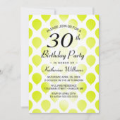 30e verjaardag Moderne Balloons Lime Green Kaart (Voorkant)