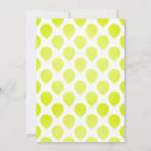 30e verjaardag Moderne Balloons Lime Green Kaart (Achterkant)