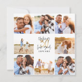 30e verjaardag moderne foto-collage voor zwart en  (Voorkant)