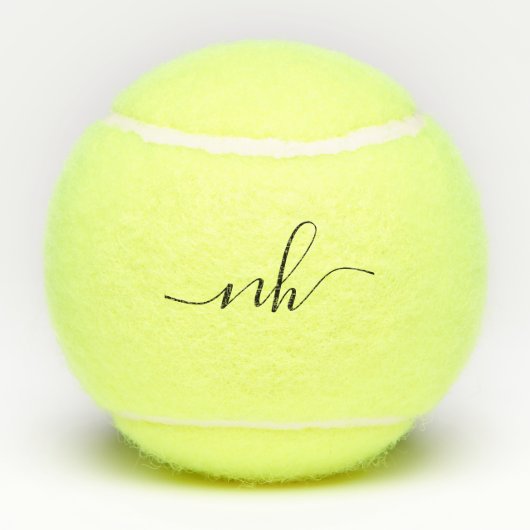 30e verjaardag Monogrammed Custom Tennisballen (Achterkant)