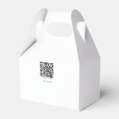 30e verjaardag Naam toevoegen Datum jaar zwart Bedankdoosjes (Achterkant)