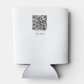 30e verjaardag Naam toevoegen Datum jaar zwart Blikjeskoeler (Achterkant)