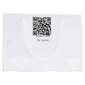 30e verjaardag Naam toevoegen Datum jaar zwart Groot Cadeauzakje (Achterkant)