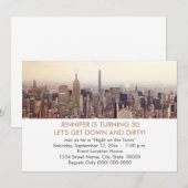 30e verjaardag New York City Uitnodigingen (Voorkant / Achterkant)