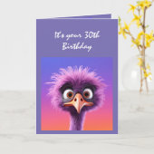 30e Verjaardag Nooit te Late Funny Humor Kaart (Gele Bloem)