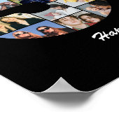 30e verjaardag Nummer 30 Foto Collage Cadeau Poster (Hoek)