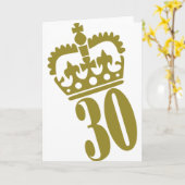 30e verjaardag - Nummer - Dertig Kaart (Gele Bloem)