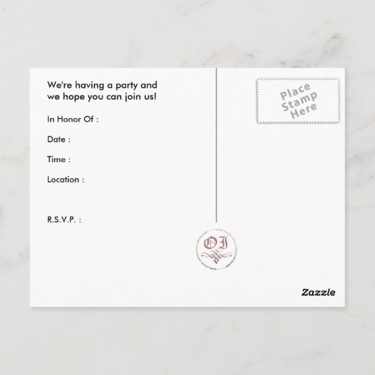 30e verjaardag of verjaardag : wijnfles & glas briefkaart (Achterkant)