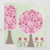 30e verjaardag Ontwerper Roze - Aankondiging van d (Voorkant / Achterkant)