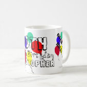 30e verjaardag over de heuvel naam Mokken (Voorkant rechts)