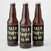 30e verjaardag | Over dertig voor mij praten Bier Etiket (Flessen)