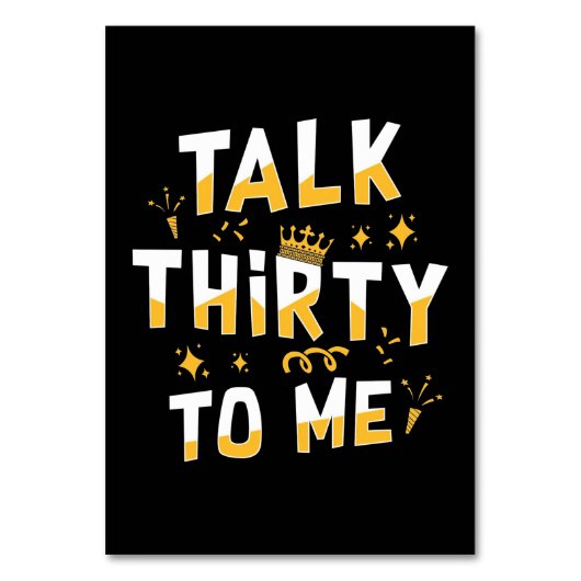30e verjaardag | Over dertig voor mij praten Kaart (Voorkant)