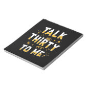 30e verjaardag | Over dertig voor mij praten Notitieblok (Linkerzijde)