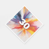 30e verjaardag Paint Blast Servet (Hoek)