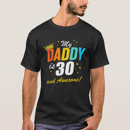 30e verjaardag papa is 30 t Shirt (Voorkant)