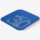 30e verjaardag papieren bord (Gebogen)