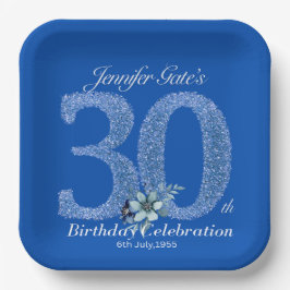 30e verjaardag papieren bord