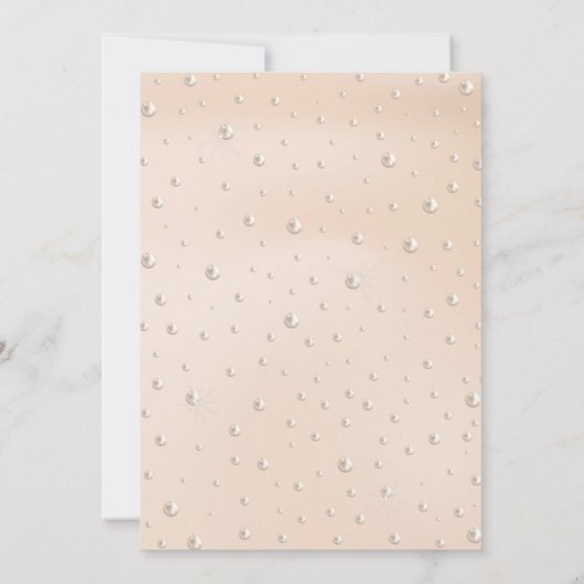 30e verjaardag Parel Thema Uitnodiging (Achterkant)