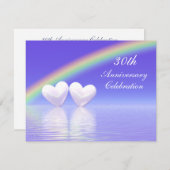 30e verjaardag Parelharten Kaart (Voorkant / Achterkant)