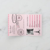 30e verjaardag Paris Passport Invitation (Binnen)