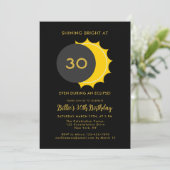 30e verjaardag | Partiële zonsverduistering 2025-f Kaart (Staand voorkant)