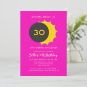 30e verjaardag | Partiële Zonsverduistering 2025 P Kaart (Staand voorkant)