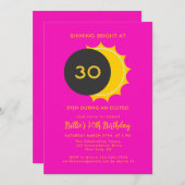 30e verjaardag | Partiële Zonsverduistering 2025 P Kaart (Voorkant / Achterkant)