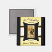 30e verjaardag Party Favor/Souvenier Magnet (Voorkant / Achterkant)