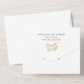 30e Verjaardag Party Pompoen Fall Bladeren All In One Uitnodiging (Achterkant)