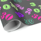 30e verjaardag personaliseren leeftijd cadeaupapier (Rol Hoek)